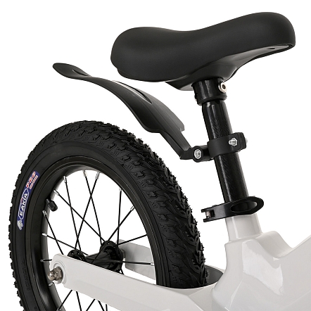 PITUSO Беговел Ritmo, Magnesium, колеса AIR 14", заднее крыло, White/Белый