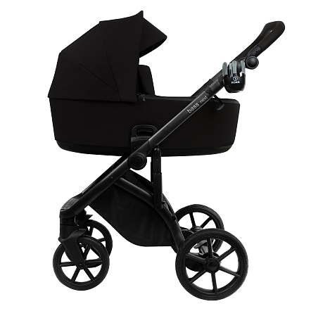 ROAN Коляска 2 в1 Bass Next  короб + прогулка Caviar Black/Black/руч.Black(2 места)