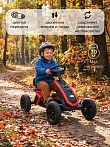 PITUSO Педальный картинг G-24 (87.5*48*54 см), ЭВА колеса, Красный/Red