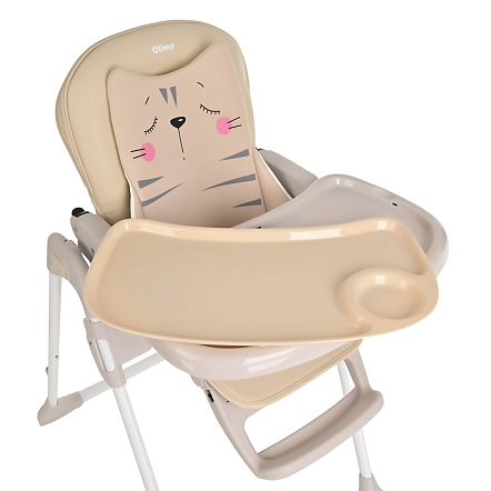 PITUSO Стул для кормления Olimp Beige/Бежевый, ECO-кожа,вкладыш