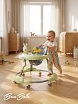 BAMBOLA Ходунки Зайчик (круглые) (6 силик.кол,игр.,муз) 6 шт/уп (67*67*55) Soft Green/Зеленый