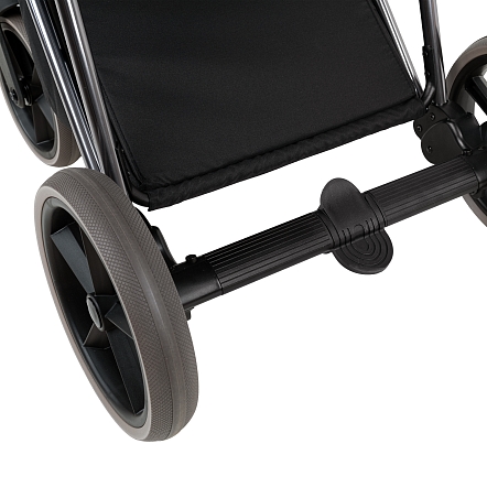 ROAN Коляска 2 в1 Sol Luxury короб + прогулка Pixel/Dark/Nickel/руч.Cappuccino/к.Cappuccino(2 места)