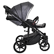 PITUSO Коляска 2 в1 Luna Luxury короб+прогулка Кожа/Silver Dark Grey