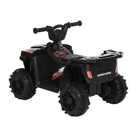 PITUSO Электроквадроцикл, 116-NEW 6V/4.5Ah,20W*1,колеса пласт,свет,муз,68*43*47см, Black/Черный