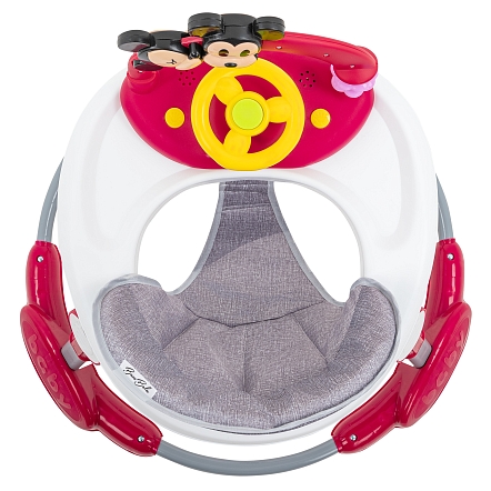 BAMBOLA Ходунки Миник (круглые) (6 силик.кол,игр.,муз) 6 шт/уп (70*70*68) Red/Терракотовый