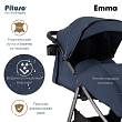 PITUSO Коляска детская EMMA (прогулочная),Navy Blue/Темно-Синий/PU