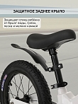 PITUSO Беговел Ritmo, Magnesium, колеса AIR 14", заднее крыло, White/Белый