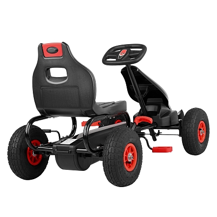 PITUSO Педальный картинг G18 (121*61*63), надувные колеса,Красный/Red