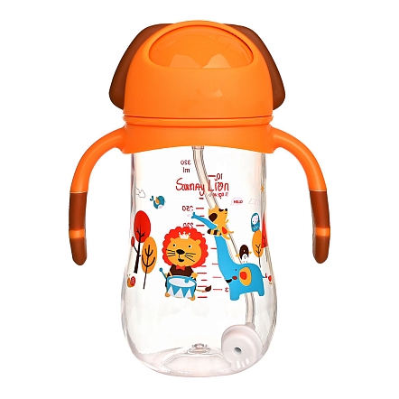 PITUSO Поильник с ручками (Tritan) 320 мл Orange (Оранжевый) (уп/12шт)