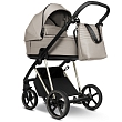 ROAN Коляска 2 в1 Sol Luxury короб + прогулка Hazel/Champagne/руч.Black/к.Black(2 места)