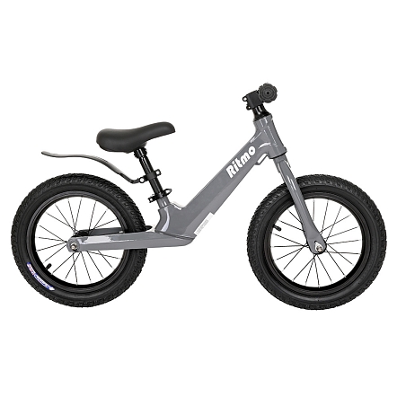 PITUSO Беговел Ritmo, Magnesium, колеса AIR 14", заднее крыло  Grey/Серый