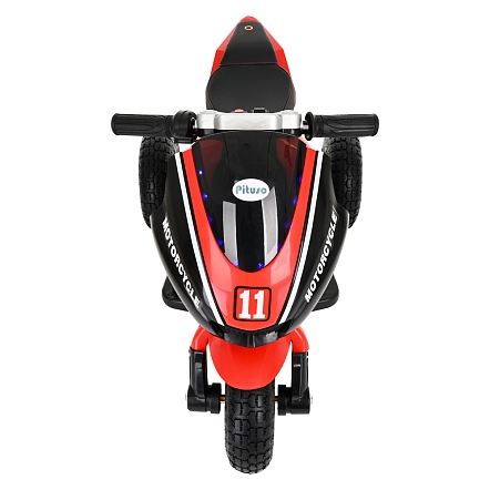 **PITUSO Электромотоцикл 5188, 6V/4Ah*2, возд.колеса, 92*53*62см, Red-black / Красно-черный