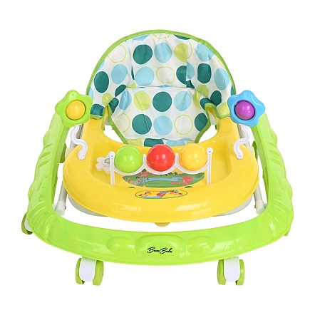 **BAMBOLA Ходунки Шарики (8 пласт.колес,игрушки,муз) 7 шт/уп (67*55*57) Green/Желто-салатовый