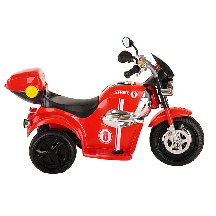 PITUSO Электро-Мотоцикл MD-1188, 6V/4Ah*1, колеса пластик  90х43х54 см, Red / Красно-Черный