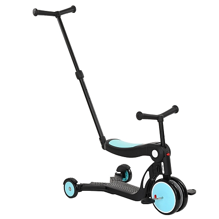 PITUSO Самокат трехколесный HD-200B, родительская ручка, 5 в 1 Blue/Голубой