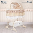 PITUSO Колыбель 3 в 1 Viana на колёсах Stars Beige/бежевый