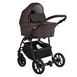 PITUSO Коляска 2 в1 Nino  короб+прогулка Кожа Dark Brown