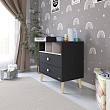 PITUSO Комод серия Kids Luxor ЛДСП Черный-кашемир