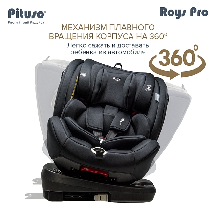 Pituso Удерживающее устройство для детей 0-36 кг Roys Black,Black Inlay/Черный,Черный вкладыш