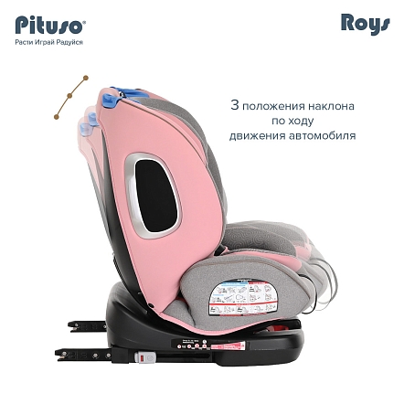 Pituso Удерживающее устройство для детей 0-36 кг Roys Rose Grey/Розово-Серый