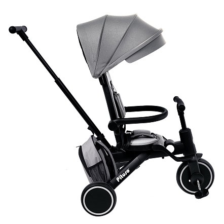 PITUSO Велосипед трехколесный Leve Pro, складной, с сумкой, разм. упак. 66х34х31 см, Grey/Серый