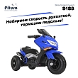 **PITUSO Электромотоцикл 9188, 6V/4,5Ah*2, возд.колеса, 109*54*72см, Blue / Синий