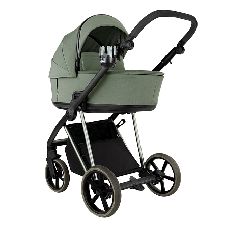 ROAN Коляска 2 в1 Sol Luxury короб + прогулка Sage Green/Sage/руч.Black/к.Sage(2 места)