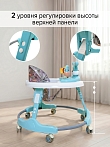 BAMBOLA Ходунки Роджер (круглые) (6 силик.кол,игр.,муз) 7 шт/уп (64*64*56) Blue/Нежно-голубой