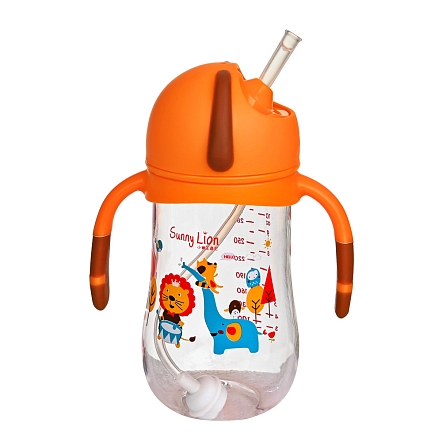 PITUSO Поильник с ручками (Tritan) 320 мл Orange (Оранжевый) (уп/12шт)