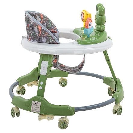 BAMBOLA Ходунки Froggy (круглые) (6 силик.кол,игр.,муз) 7 шт/уп (64*64*56) Green/Зеленый