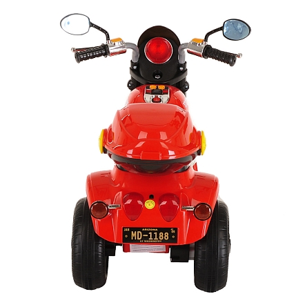 PITUSO Электро-Мотоцикл MD-1188, 6V/4Ah*1, колеса пластик  90х43х54 см, Red / Красно-Черный