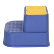 PITUSO Подставка для ног 2-ступенчатая антискользящая Blue/Синяя,33*36*25 см,полиэт/пакет (уп/20 шт)