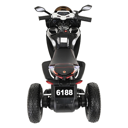 **PITUSO Электромотоцикл 6188, 6V/4,5Ah*2, возд.колеса, 105*53*70см, Black / Черный