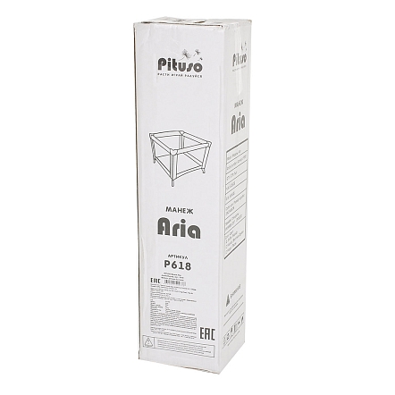 PITUSO Манеж Aria Jiraffe/Жираф, одноуровневый, лаз на молнии, 93*93*76см
