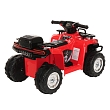*PITUSO Электроквадроцикл 5258, 6V/4.5Ah*1,20W*1,колеса пласт,MP3,свет,муз,78*50*47 см,Красный/RED