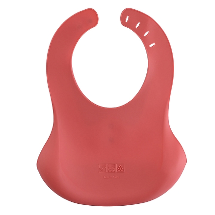 **PITUSO Нагрудник мягкий Red/Коралл,32*23 см (уп/80шт)