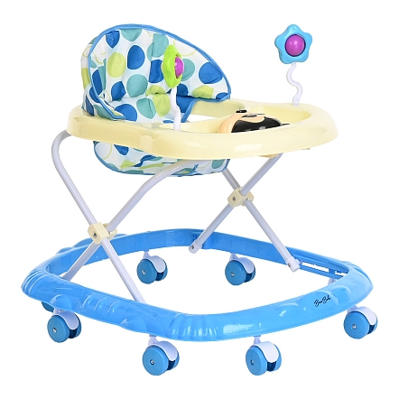 **BAMBOLA Ходунки Микки (8 пласт.колес,игрушки,муз) 7 шт/уп (67*55*57) Blue/Голубой