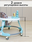 BAMBOLA Ходунки Froggy (круглые) (6 силик.кол,игр.,муз) 7 шт/уп (64*64*56) Blue/Нежно-голубой