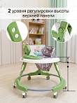 BAMBOLA Ходунки Elephant (круглые) (6 силик.кол,игр.,муз) 7 шт/уп (64*64*56) Green/Зеленый