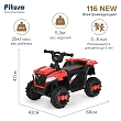 PITUSO Электроквадроцикл, 116-NEW 6V/4.5Ah,20W*1,колеса пласт,свет,муз,68*43*47см,Red/Красный