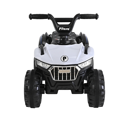PITUSO Электроквадроцикл 021B 6V/4,5Ah,20W*1,колеса пласт,свет,муз,68*43*50см,White/Белый