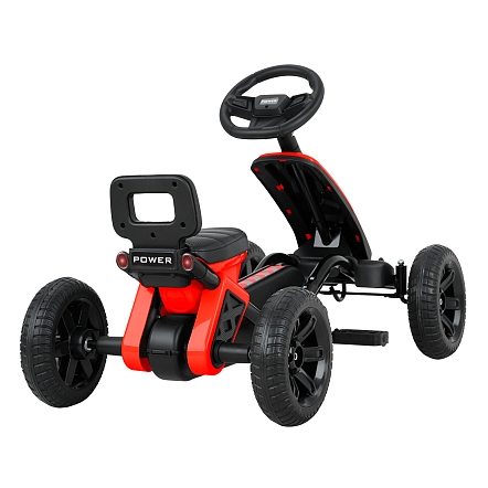 PITUSO Педальный картинг G-24 (87.5*48*54 см), ЭВА колеса, Красный/Red