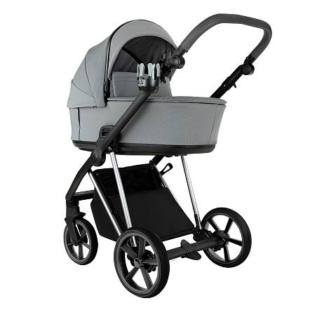 ROAN Коляска 2 в1 Sol Luxury короб + прогулка Blue Tea/Blue Tea/руч.Grey/к.Grey (2 места)