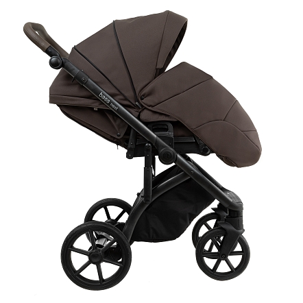 ROAN Коляска 2 в1 Bass Next  короб + прогулка Turkish Coffe/Black/руч.Cappuccino(2 места)