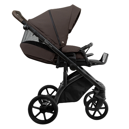 ROAN Коляска 2 в1 Bass Next  короб + прогулка Turkish Coffe/Black/руч.Cappuccino(2 места)