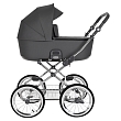 ROAN Коляска 1 в1 Bass Next Classic короб Steel Grey/Chrome/d14/руч.Серый  (2 места)