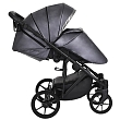 PITUSO Коляска 2 в1 Luna Luxury короб+прогулка Кожа/Silver Dark Grey