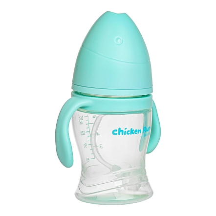 PITUSO Бутылочка антиколики/широкое горло с ручками 160 мл Light blue (Голубой) (уп/24шт)