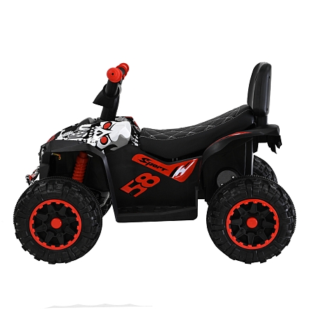 PITUSO Электроквадроцикл 491B 6V/4,5Ah,20W*1,колеса пласт,свет,муз,67*43*50см,Red+White/Красно-белый