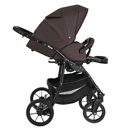 PITUSO Коляска 2 в1 Nino  короб+прогулка Кожа Dark Brown